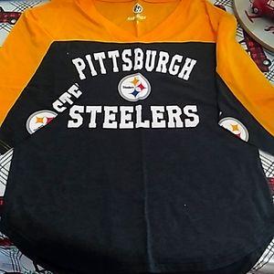Quarter sleeve steelers shirt